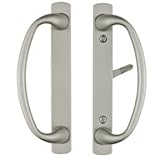 Rockwell CharlotteスライドドアハンドルセットFitsでドア1.5インチを1 – 3 / 4インチをつや消しステンレススチール仕上げ – 耐久性、ハードウェアドアロックドアハンドル、ド