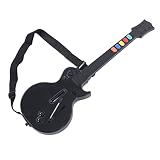 Wiiギターヒーロー、 PS 3およびPC用のギターヒーローコントローラー、 Wii Guitar Hero 3/4/5およびRock Band 1/2ゲーム用ワイヤレスギター、 ギターヒーロー ストラップ付きギター、 5つのボタン ギターコントローラー(黒)
