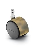 Shepherd Pacer Series 60mm Diameter Die-Cast Twin Nylon Wheel Swivel Caster, 3/8 Diameter x 1 Length