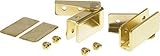 The Hillman Group 57069 Glass Door Hinge Regular Mount, Brass, 2-Pack [並行輸入品]