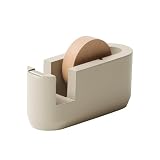 ideaco (イデアコ) テープカッター台 サンドホワイト tape cutter (テープカッター) one