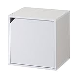 （まとめ） 不二貿易 キューブボックス 扉付 W345×D295×H345mm ホワイト 81907 1台 【×4セット】 生活用品 インテリア 雑貨 日用雑貨 収納用品 [並行輸入品]