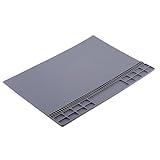 GRALARA 修理マット　絶縁　断熱パッド　全4色　大きいサイズ　スマホ　はんだ付け電子機器　耐高温500℃　 滑り止め　 静電気防止　柔軟性　耐久性　シリコン　 - グレー
