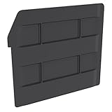 Akro-Mils 41820 Length Divider for 30820 ShelfMax 8 Plastic Nesting Shelf Bin Box, Black, 12-Pack [並