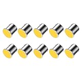 Aoling S25 BA15S G18 LEDバルブ シングル アンバー 12V 面発光COBライト10個セット（1156-COB-AMBER）