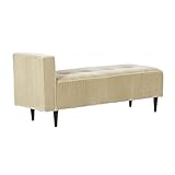 arne ベンチソファ 背もたれ無し ベンチチェアー 長椅子 片肘付き イス ダイニング 2人掛け 布張り Baggy SA 2×5 V-1017 ベージュ