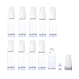 MACUJO ユニコーンボトル 10ml/15ml/20ml/30ml リキッドボトル 針付き スポイトボトル 接着剤ボトル 替え容器 液体 貯蔵用 DIY用 液体ドロッパーボトル グルーボトル (ホワイト-15ML,10PCS)