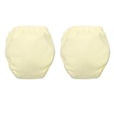 120㎝　4層トレーニングパンツ　おねしょパンツ2枚組　　大きいサイズ (クリーム) [並行輸入品]