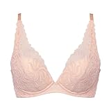 [トリンプ] 天使のブラ(R) スリムライン 582 ブラジャー 10217358 ワイヤーあり ブラ パッド付き 3/4カップ バストの横広がりを防ぐ 脇スッキリ きれいなバストライン B75 M017(ライトオレンジ)