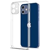 fine-R iPhone12 mini 専用ケース 透明 スマホケース カバー TPU 薄型 軽量 ストラップホール付き 12mini クリア