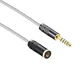luxferre 4.4mm バランス ケーブル 4.4mm 延長 ケーブル 4.4mm 5 極 メス オス 4.4 to 4.4 cable 4.4 mm 変換 コード NW-WM1A NW-WM1Z NW-ZX300 TA-ZH1ES PHA-2Aに対応 4.4mm to 4.4mm cable 単結晶銅 ケーブル 1M