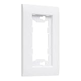hubbell-bell a1000 W hubbell-bellallure Nonmetallic 1-gang Wallplateフレーム、ホワイト