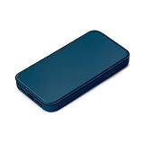 Premium Style iPhone 12 mini用 ガラスフリップケース ネイビー PG-20FGF04NV