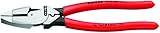 Knipex 09 11 240 SBA 9.5-Inch Ultra-High Leverage Lineman's Pliers with Fish Tape Puller and Crimper