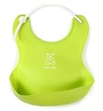 BEATON JAPAN 赤ちゃん すたい ビブ よだれかけ 食事 エプロン シリコン 防水 男の子 女の子 ベビー (グリーン)