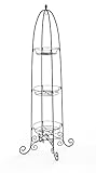 3 Tier Finial Plant Stand Blk