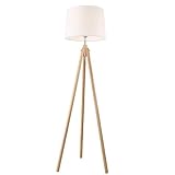 フロアランプ、 ソリッドウッドフロアランプ北欧の居間ランプベッドルームシンプルな現代フロアランプクリエイティブ三脚レトロ照明