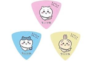 ミディアム ハチワレうさぎ ギター プラスチック製 ちいさくてかわいい エレキ ベース ベース カラフル アコギ ギター用のピック 3個セット非公式