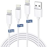 iphone 充電ケーブル ライトニングケーブル 純正 0.5M/1M/2M 3本セット iPhone 充電器 ケーブル lightning ケーブル アイフォン充電ケーブル 2.4A急速充電 USB同期 高速データ転送 断線防止 超高耐久 iPhone 14/14 Pro/13/13 Pro/12/11/X/8/8plus/7/6/iPad 各種対応