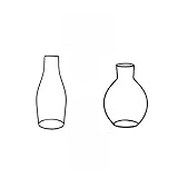 Fenteer 花瓶　ポット　アイアン　スタンド　プラント　ブラック　インテリア　全5タイプ　多個入り - 2個；タイプ2