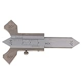 P Prettyia 溶接検査ゲージ　ウェルド検査ルーラー　斜角 高さ 幅 ギャップ アンダーカット深さ検出　　