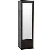 下駄箱 シューズボックス ミラー付き シューズボックス 幅45cm ダークブラウン