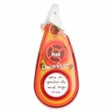 プラス デコレーションテープ デコラッシュ 太幅タイプ 幅10mm×長さ3m 英字 DC-080-3