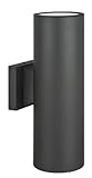 Sunset Lighting F6902-31 Architectural - Two Light Round Outdoor Wall Mount, Black Finish [並行輸入品]