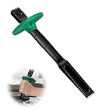 TVETE 鋼鉄石工ノミ 平タガネ グリップ付 平タガネ 高炭素鋼 コールドノミ 石工フラットシャベルノミ 石ノミ レンガノミ 石材 鏨 コンクリートツールノミ 平タガネ 刃幅19mm 長さ200mm 石工ノミ ロック用