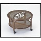 ラタン　籐　籐家具　テーブル　丸型　　