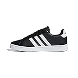 (アディダス) adidas メンズ グランドコート スニーカー, ブラック/ホワイト/ホワイト, 10.5