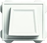 Buildersエッジ140116774123フード付き排気口、ホワイト、4-in。 – 数量4