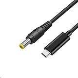 ZEKE USB-C Lenovoパソコン対応充電ケーブル eMarker IC 内蔵 45W/65W 急速充電対応 1.5メートル Type-C DCプラグ インタフェース 外形4.0-内径1.7mm (4.0x1.7mm)