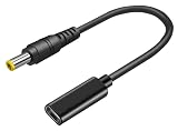 Type-C変換 電源変換アダプター 65W対応 トリガープラグ(20V) (5.5×2.5mm 富士通/東芝/Lenovo/acer/ASUS互換 等)
