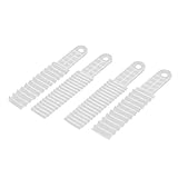 DealMuxプラスチックホームキッチン手作りDIY起伏豆腐ケーキカッター4個クリアホワイト