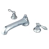 Kingston Brass KS4301AL Metropolitan Roman Tub Filler with Metal lever handle, Polished Chrome [並行輸入