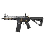 ランサータクティカル(Lancer Tactical) Gen 3 M4 Hellion（ヘリオン） 7" M-LOK Airsoft M4 AEG ブラック＆ゴールド