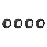 uxcell RC飛行機ホイール RC飛行機航空機スポンジホイール スポンジ プラスチック 25mm X1.6mm 4個入り