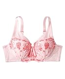 [ニッセン] ブラジャー バストをしっかり包むフルカップブラジャー ピンク×コーラルピンク E105