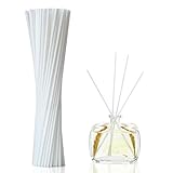 ディフューザー スティック 20cm アロマスティック 直径3mm リードアロマスティック リードディフューザー用 おしゃれ 消臭 新鮮な空気 長持ち香り ディフューザー スティックのみ 50本 ベッドルーム/リビングルーム/バスルーム (白)