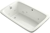 Kohler K-1158-HE-NY Bancroft Experience 5.5Ft Whirlpool with Heater and Custom Pump, Dune [並行輸入品]