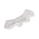 Seliyi ヘッドバンド 赤ちゃん　幼児のヘッドバンド　クラウンかぎ針編みニットヘッドバンド　コスチューム　ソフトで可愛い服装　撮影小道具　新生児のため　白