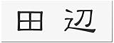 丸三タカギ 彫り込み済表札 アクリル APG2-W-1-1-田辺 【完成品】