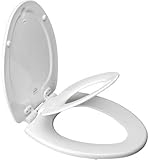 Mayfair 183EC 000 NextStep Child/Adult Toilet Seat with Easy-Clean & Change Hinges Elongated White [