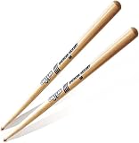 CUSTEAM ドラムスティック 北米産ヒッコリー 5A 7A 5B 2B (一対, 5A)