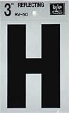 hy-ko rv-50 / H 3 "ブラックビニールself-stick反射レターH