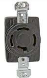 Hubbell Wiring Systems HBL7410B Twist-Lock Single Urea Face Receptacle, 20 Amp, 120/208VAC, 3 Phase,