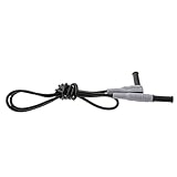 Perfk テストリード ワニ口クリップ 　バナナプラグ　 両端4mm 1000V 15A 　 一般工具 　デジタルマルチメータ用　全2色 - 黒