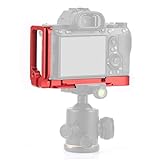 PULUZ L型クイックリリースプレート ソニーA9（ILCE-9）/ A7 III / A7R III用1/4インチ垂直シュートクイックリリースLプレートブラケットベースホルダー (赤)