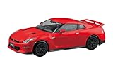 青島文化教材社(AOSHIMA) 楽プラ スナップキット No.03CU-RD ニッサン R35 NISSAN GT-R 2024 カスタムホイール（レッド） 1/32スケール プラモデル